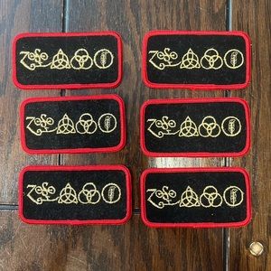Vintage 1970’s Swiss Maid Quality Emblems Led Zeppelin Patch Set of 6